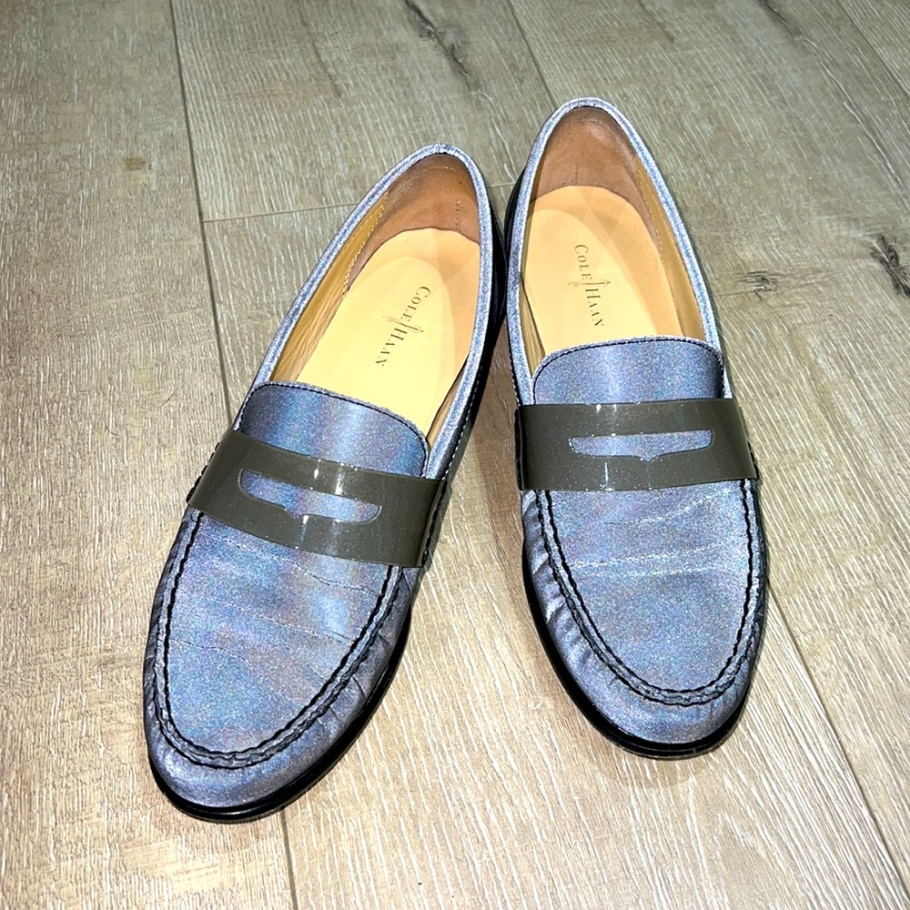 Cole Haan Monroe Penny Loafers 3M Black Reflective